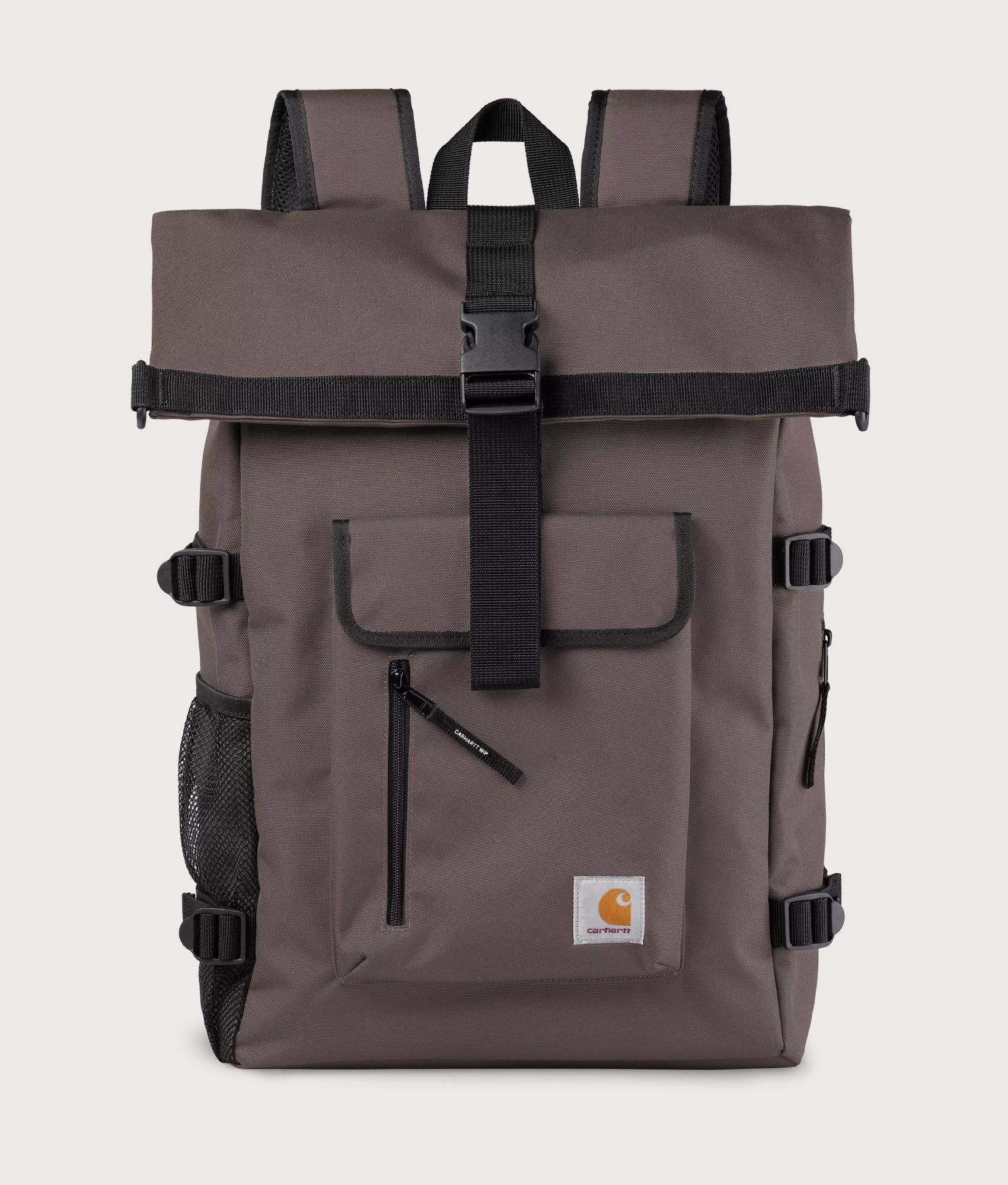 Carhartt WIP Philis Backpack in Shale at EQVVS Menswear. Front shot.