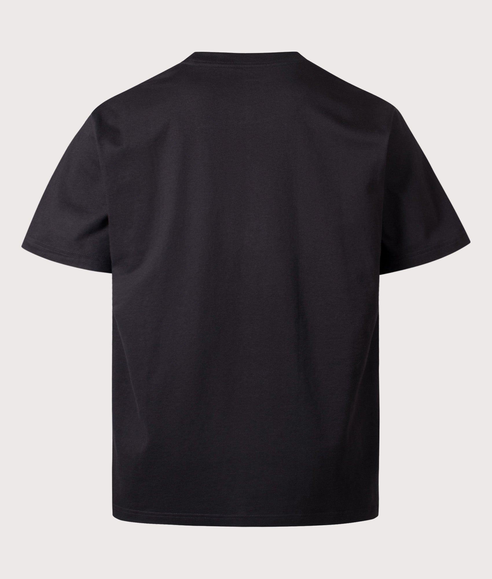 Carhartt WIP Loose Fit Clover T-Shirt in Black at EQVVS Menswear. Back shot.