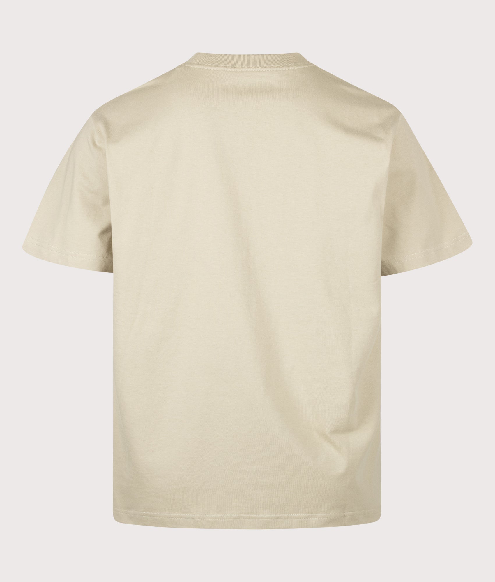 Carhartt WIP Loose Fit Cloud Script T-Shirt in Barchan at EQVVS Menswear. Detail shot.