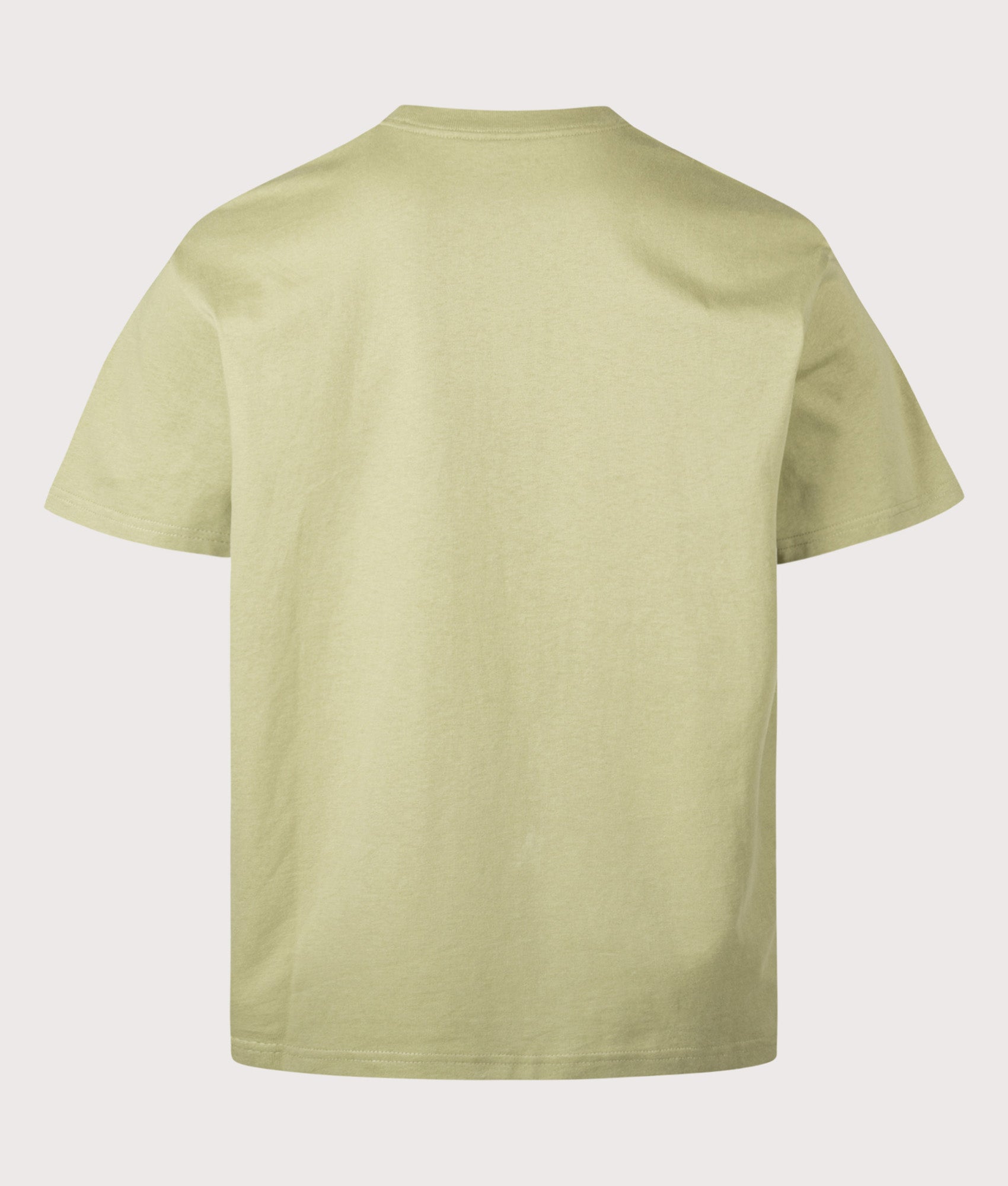 Carhartt WIP Loose Fit Longhand Pocket T-Shirt in Gentle Green at EQVVS Menswear. Back shot.