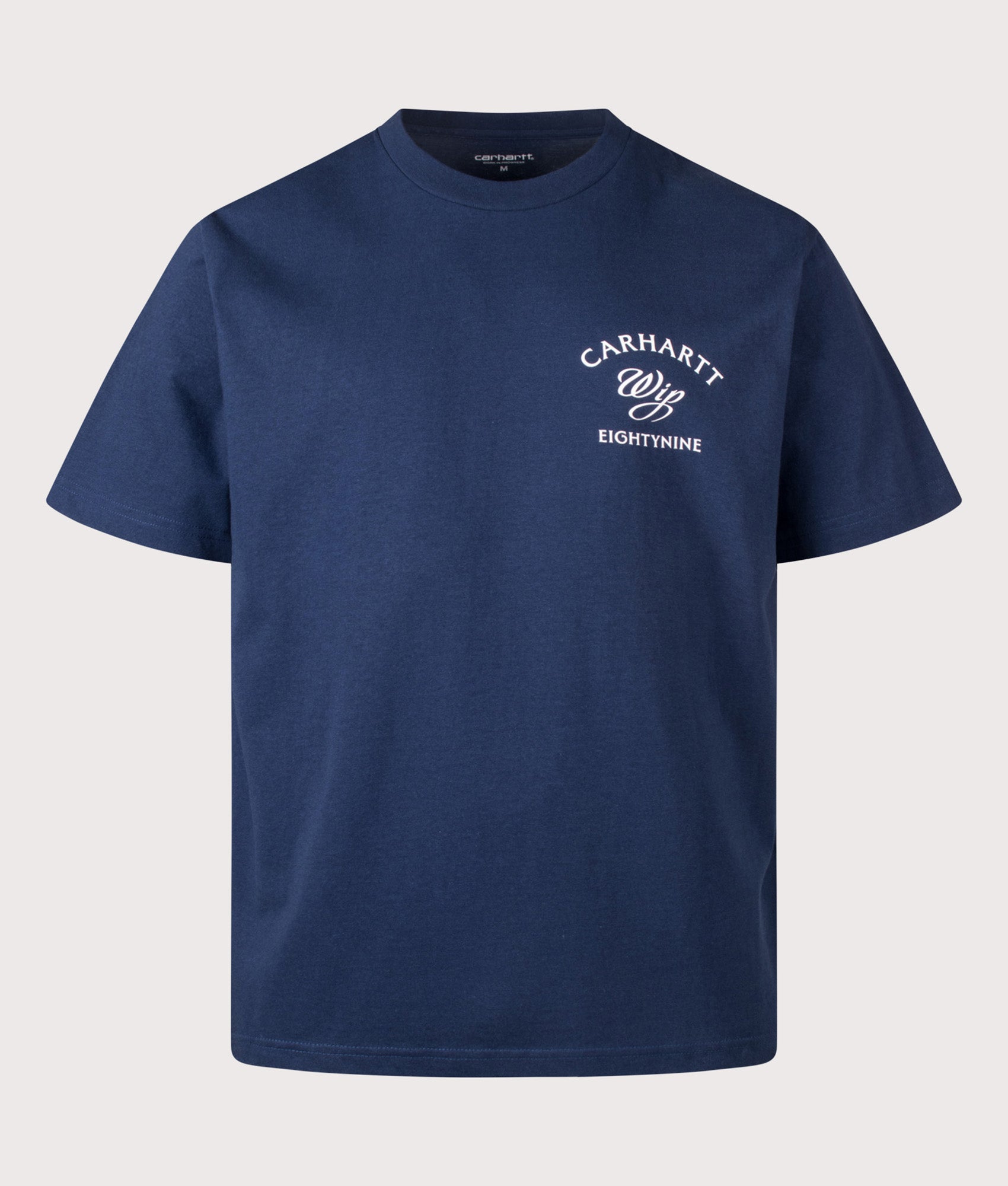 Carhartt WIP Loose Fit Eightynine T-Shirt in Jupiter at EQVVS Menswear. Front shot.