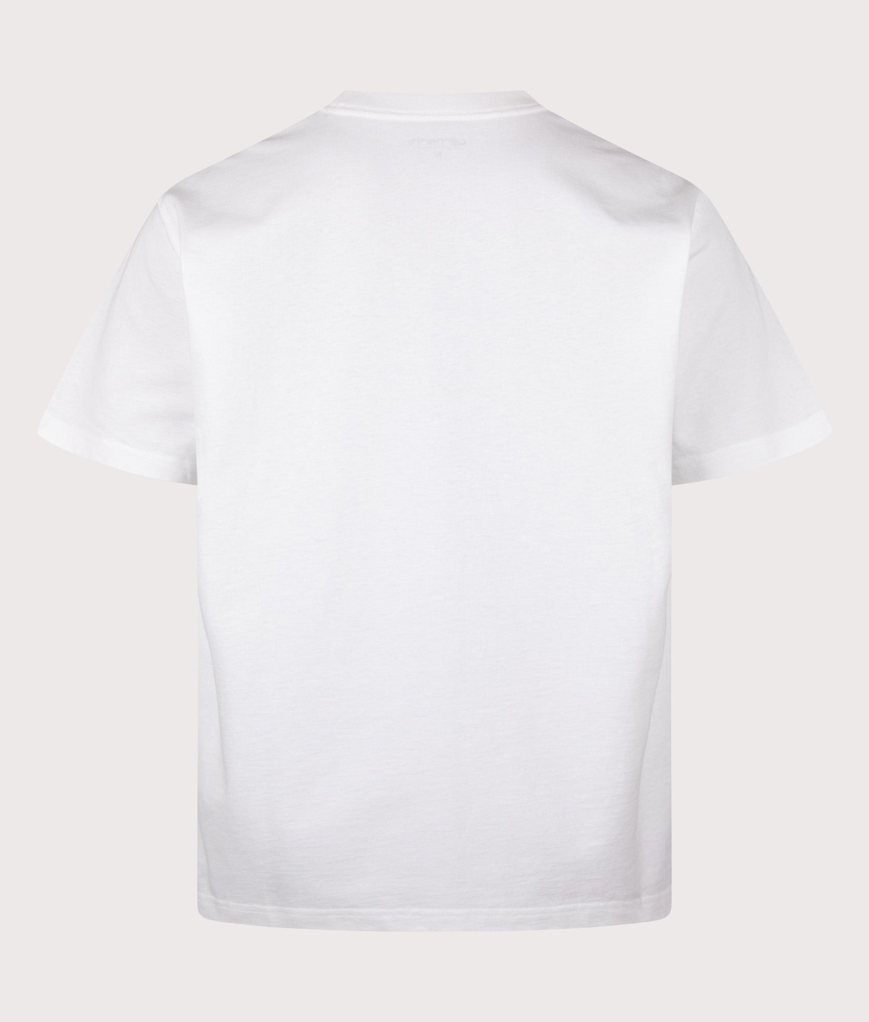 Carhartt WIP Relaxed Fit Monogram T-Shirt in White at EQVVS Menswear. Back shot.