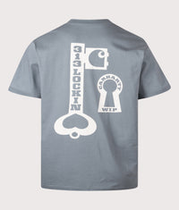 Loose Fit Locked T-Shirt: 3ITXX Cozy Blue 