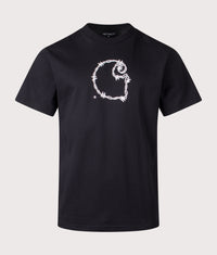 Relaxed Fit Barbwire C T-Shirt: 89XX Black 