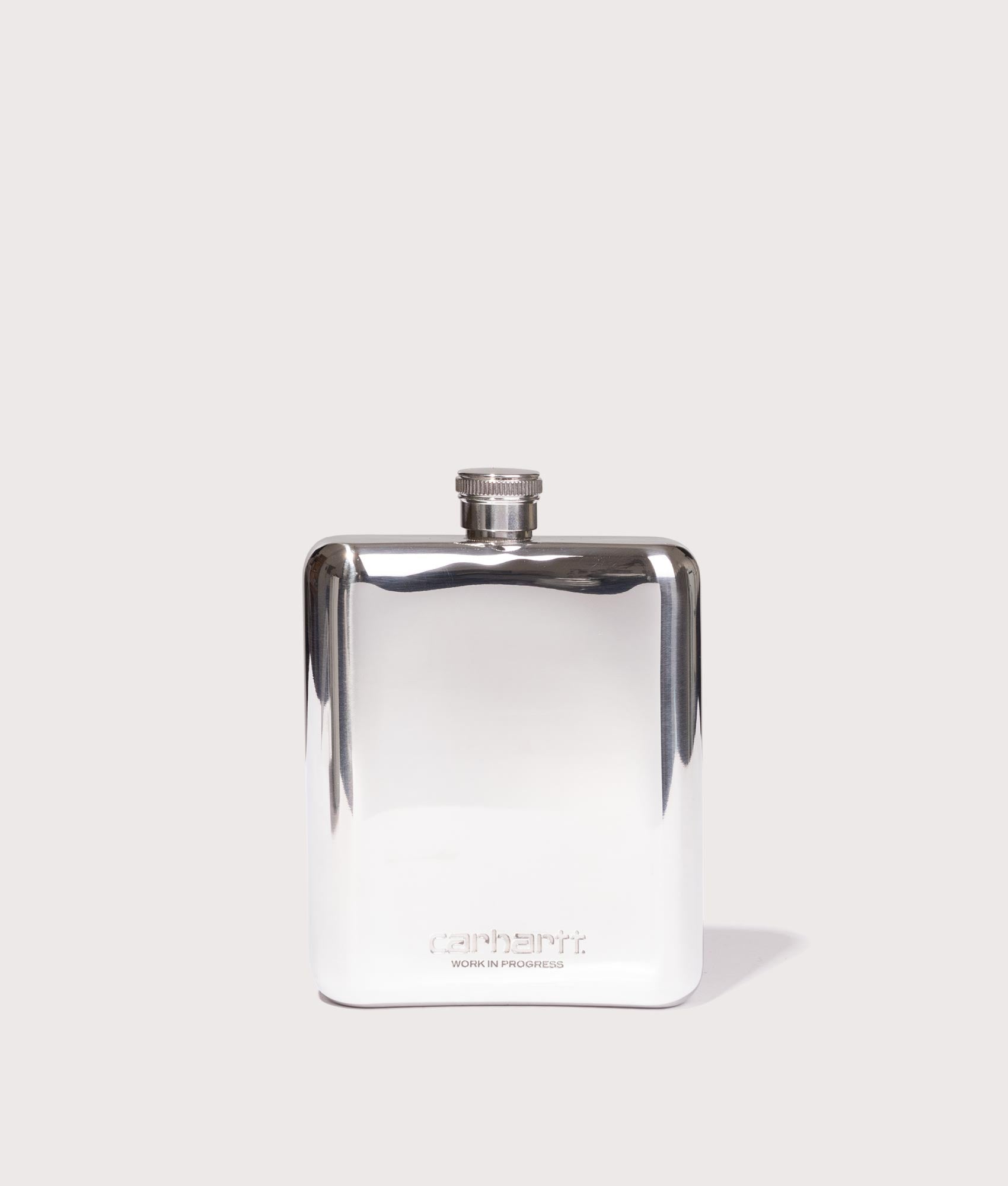 Clover Flask in Silver | Stainless Steel | Carhartt WIP | EQVVS | Back shot 