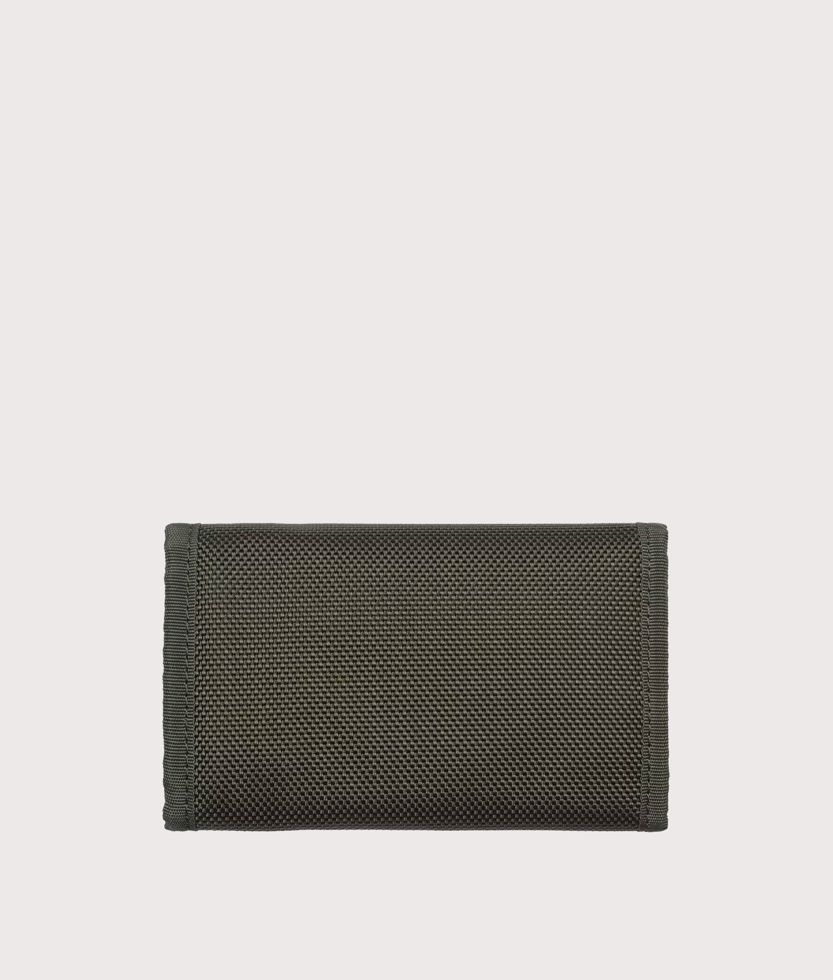 Carhartt WIP Prescott Wallet in Oxide Green at EQVVS Menswear. Back shot.