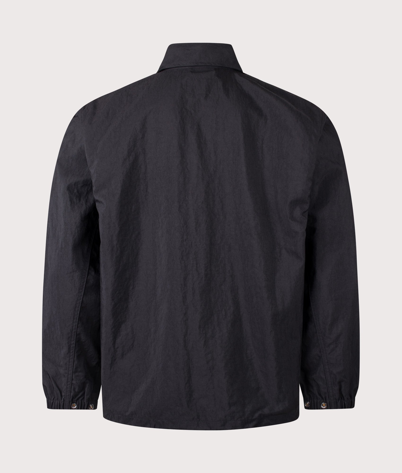 Eightynine Coach Jacket in Black/White by Carhartt WIP. Shot by EQVVS. Back shot.