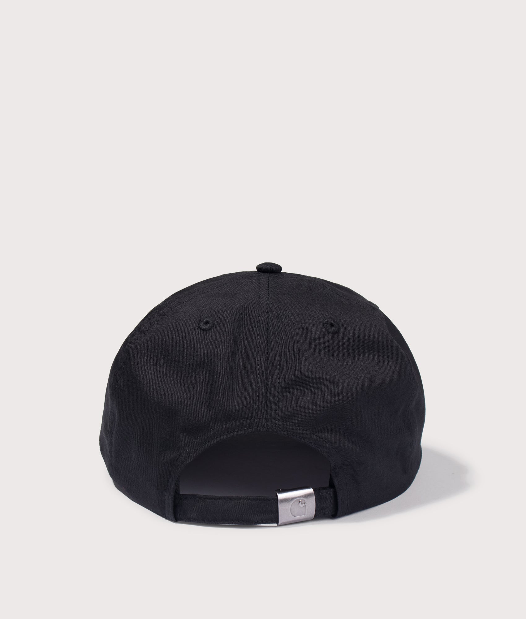 Postal Cap in Black by Carhartt WIP. Shot by EQVVS. Back shot.