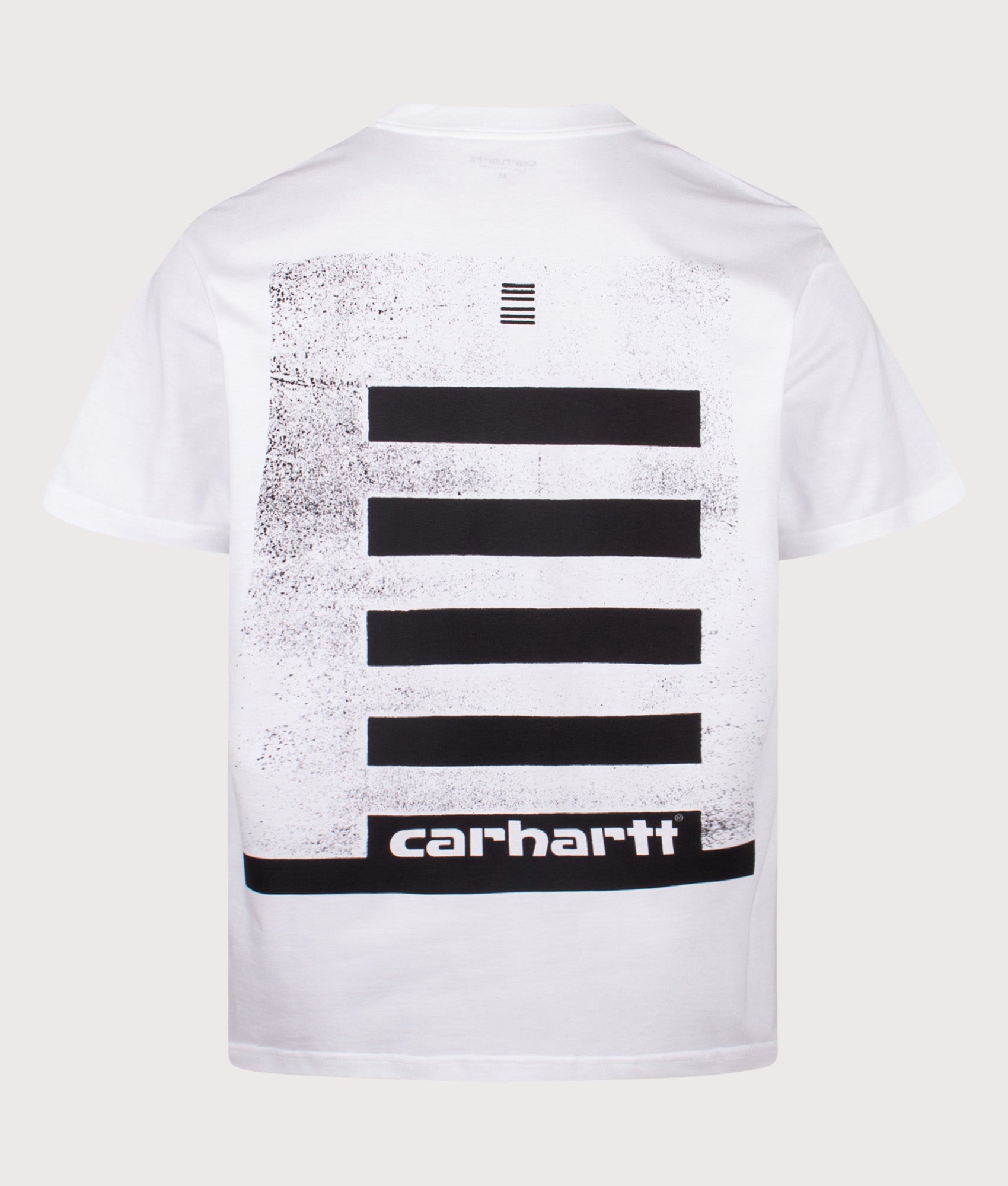Carhartt WIP Loose Fit Archive Lines T-Shirt in White at EQVVS Menswear. Back shot.