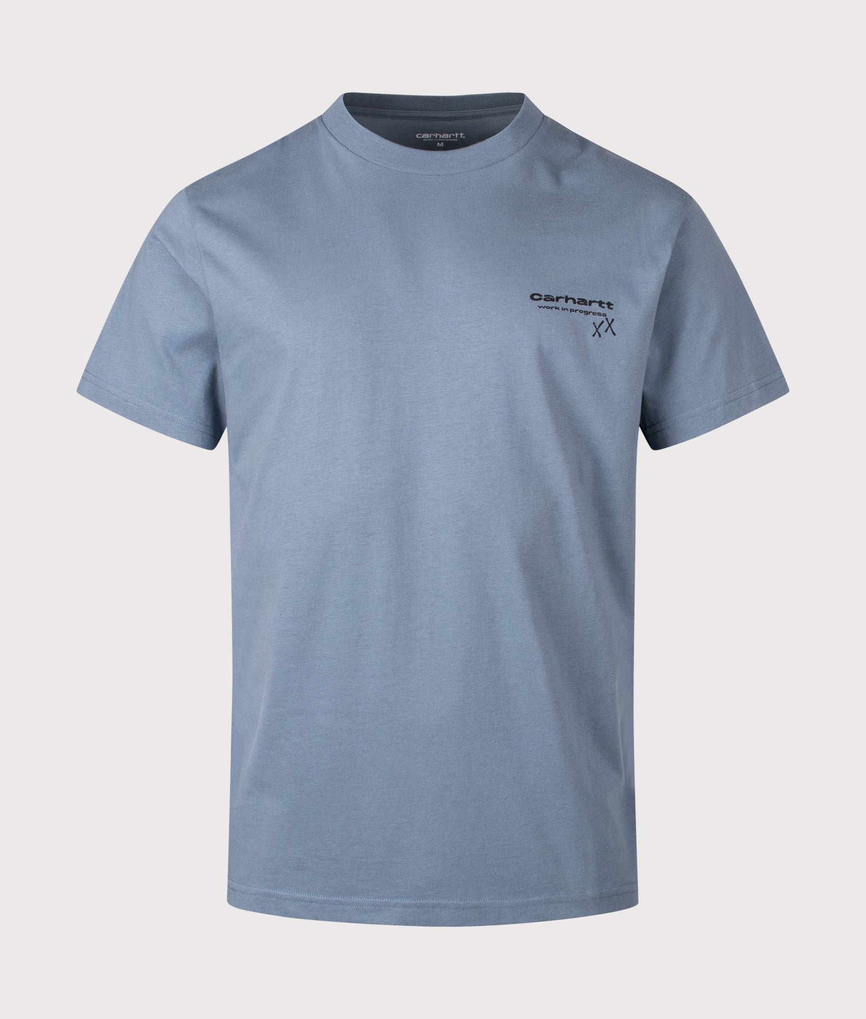 Relaxed Fit Garble T-Shirt in Velvet Blue | 100% Cotton | Carhartt WIP | EQVVS | Front shot 