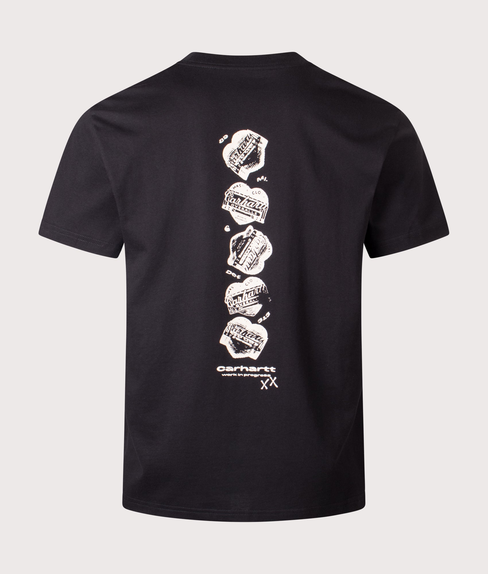 Relaxed Fit Garble T-Shirt in Black | Carhartt WIP | EQVVS | Back shot 