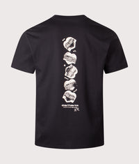 Relaxed Fit Garble T-Shirt: 89XX Black 