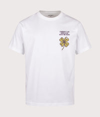 Relaxed Fit Clover T-Shirt: 02XX White 