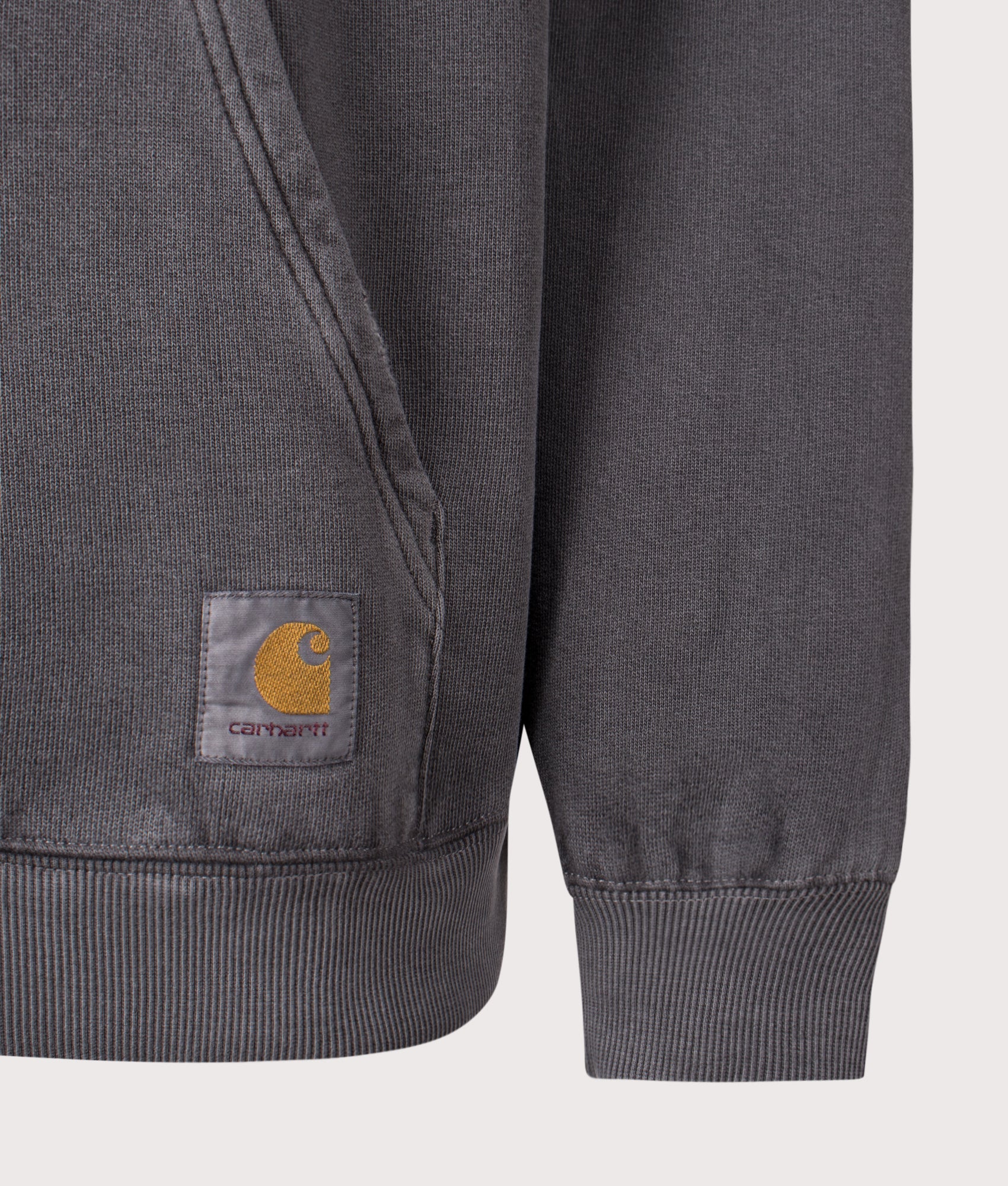 Oversized Torion Hoodie in Black | Carhartt WIP | EQVVS | 
Front detail shot 