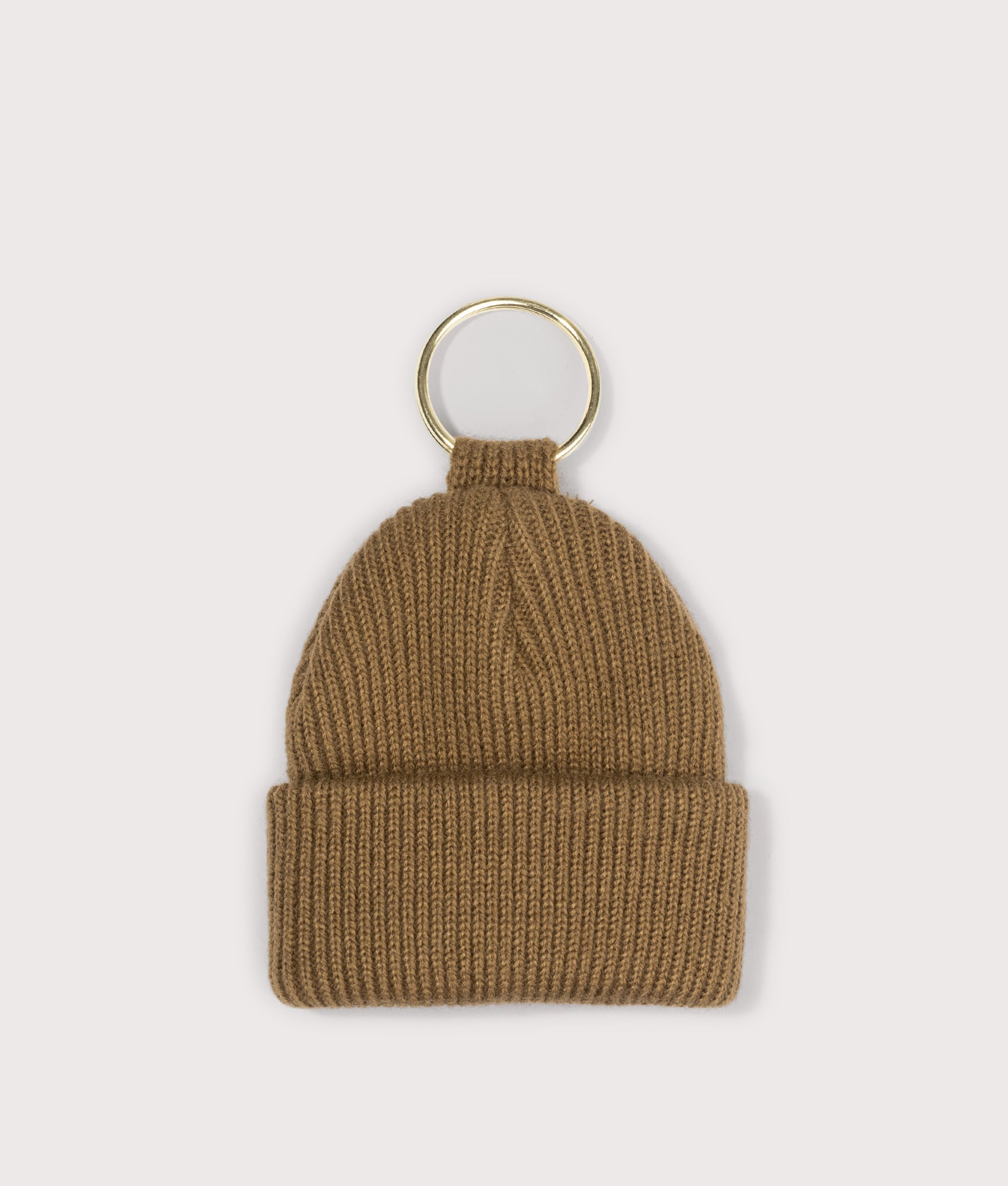 Carhartt WIP Mini Watch Hat Keychain  in Hamilton Brown at EQVVS Menswear. Back shot. 