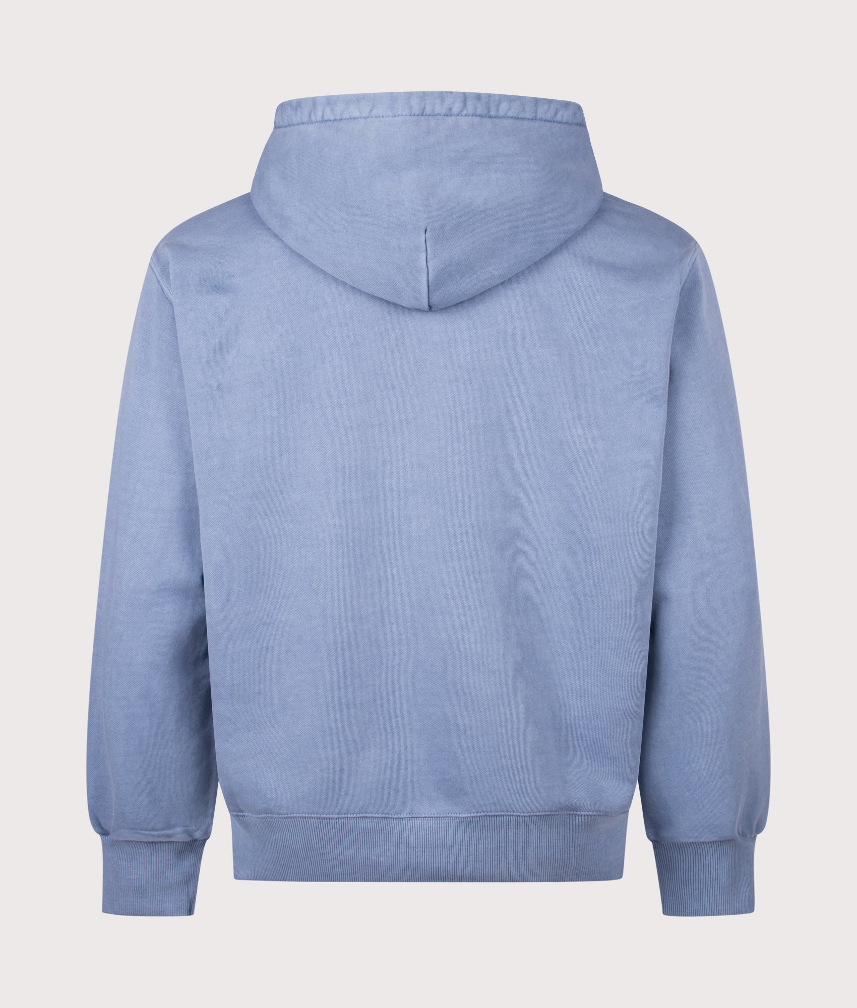 Carhartt WIP Oversized Nelson Sweatshirt in Gentle Blue at EQVVS Menswear. Back shot.