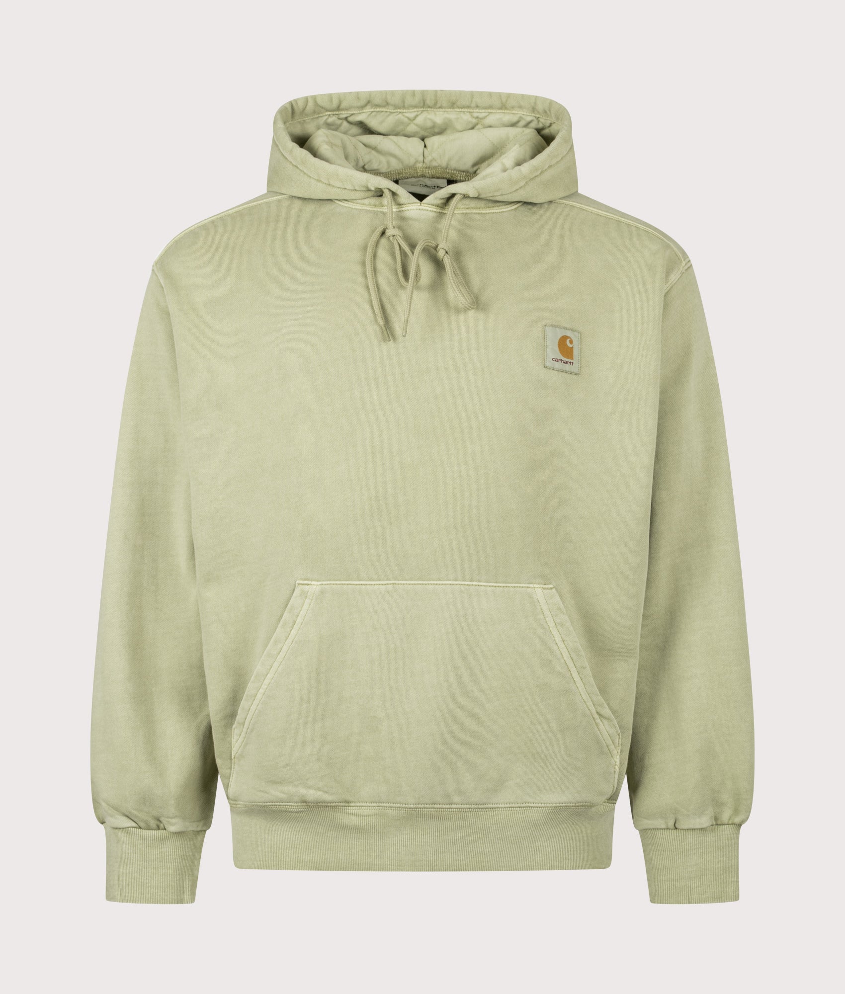 Carhartt WIP Oversized Nelson Sweatshirt in Gentle Green at EQVVS Menswear. Front shot.