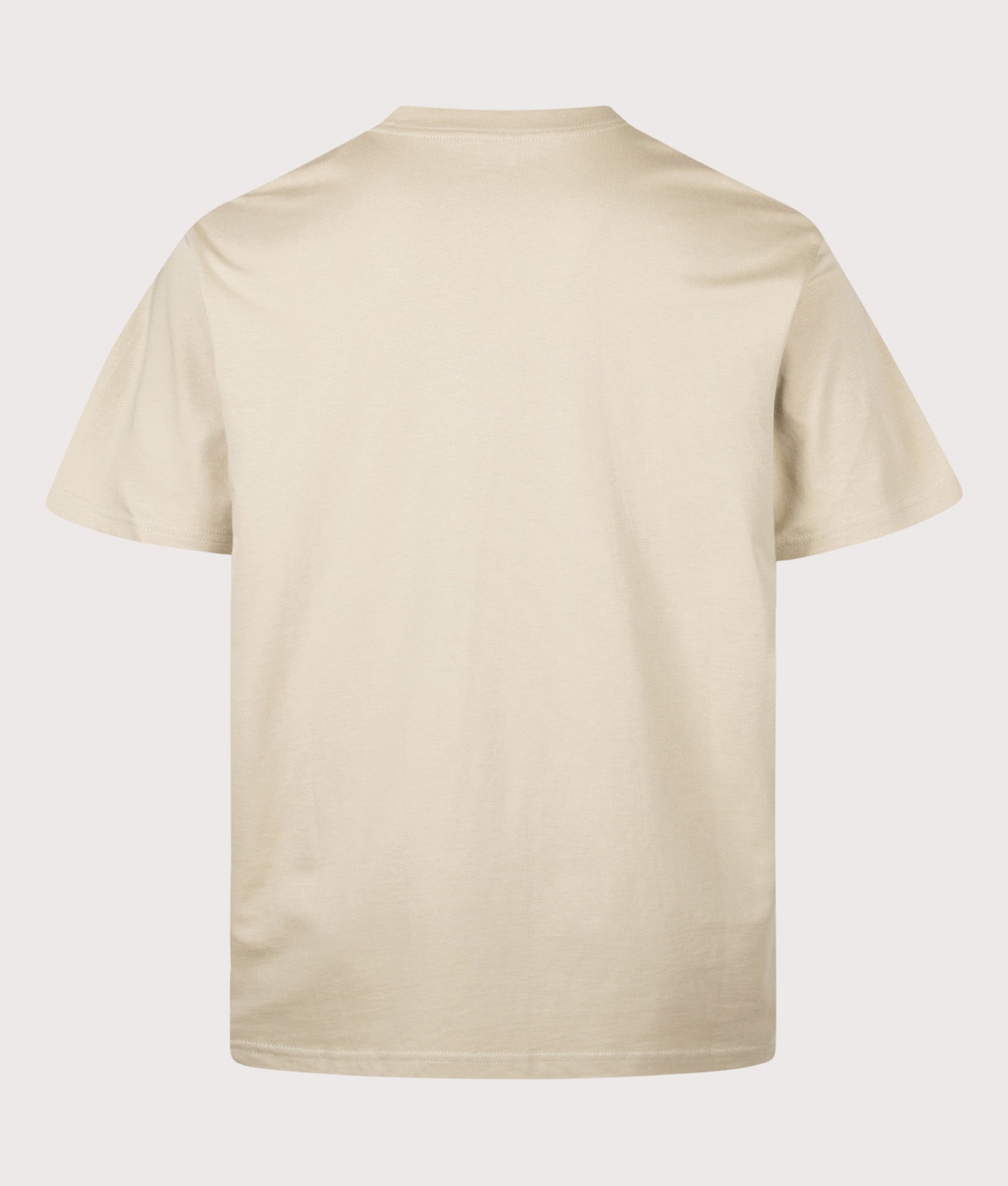 Carhartt WIP Loose Fit Script Embroidery T-Shirt in Barchan and White at EQVVS Menswear. Back shot.
