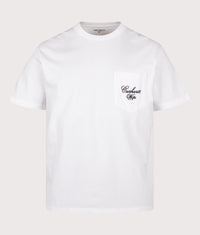 Loose Fit Longhand Pocket T-Shirt: 00AXX White/Black 