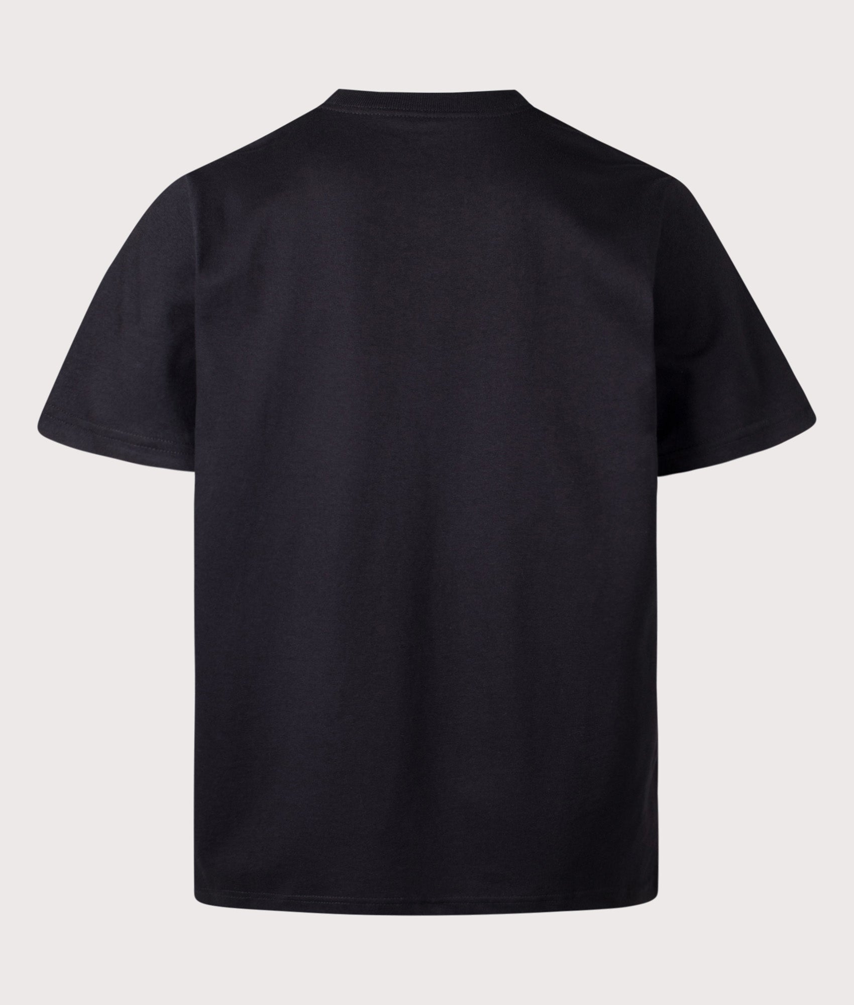 Carhartt WIP Loose Fit Barbwire C T-Shirt in Black at EQVVS Menswear. Back shot.