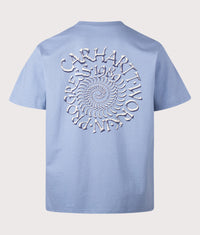 Loose Fit Spirals T-Shirt: 3HXXX Gentle Blue 