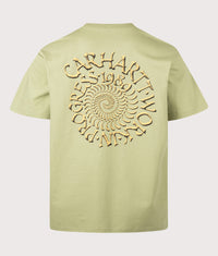 Loose Fit Spirals T-Shirt: 3IEXX Gentle Green 