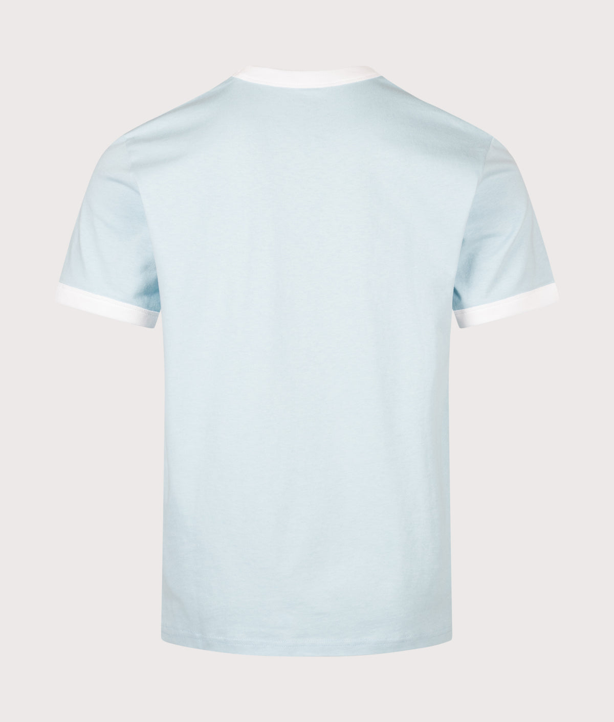 Carhartt WIP Regular Fit Ringer T-Shirt in Icaria and White at EQVVS Menswear. Back shot.
