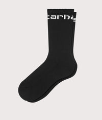 Carhartt Socks: 0D2XX Black/White 