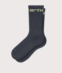 Carhartt Socks: 3PLXX Deep Night/Gentle Green 