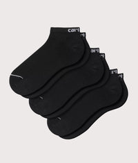 Script Sneaker Socks: 1ZIXX Black/White 