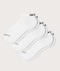 Script Sneaker Socks: 1ZJXX White/Black 