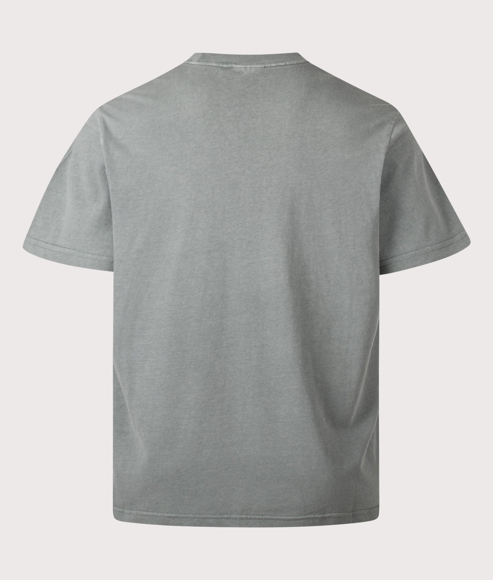 Carhartt WIP Loose Fit Coat Of Arms T-Shirt in Velvet Green at EQVVS Menswear. Back shot.