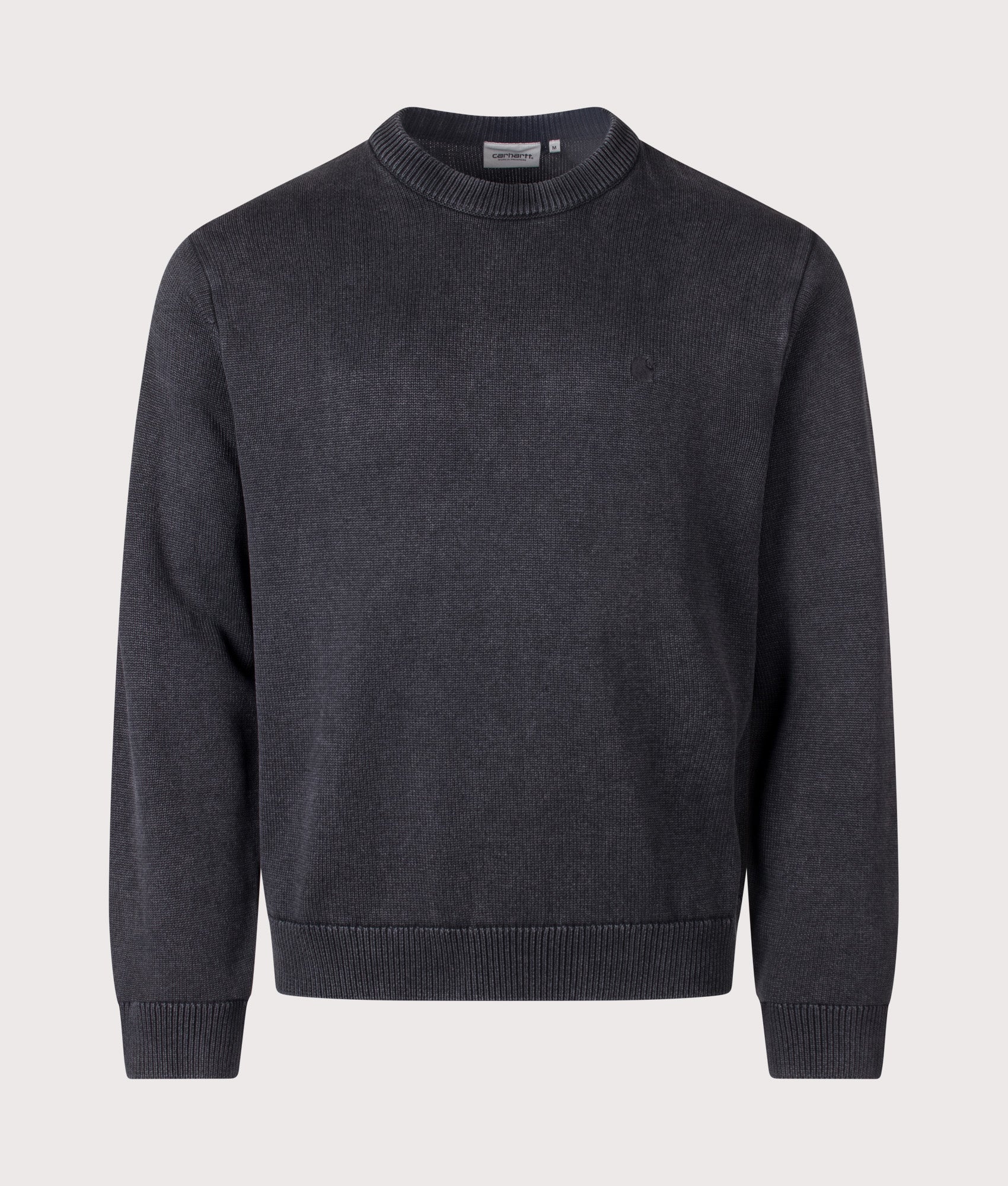 Carhartt WIP Kori Jumper in Black at EQVVS Menswear. Front shot.