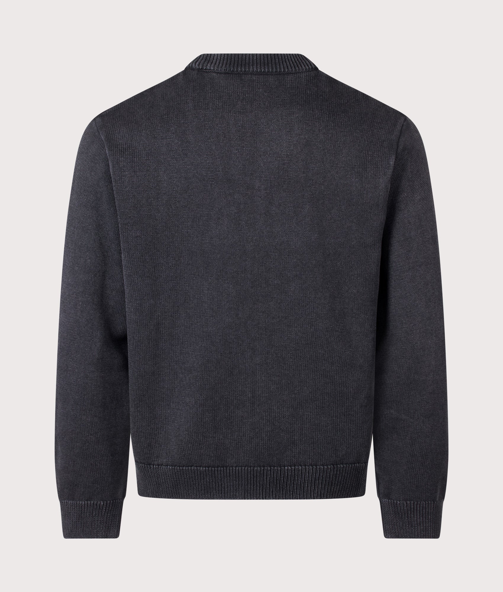 Carhartt WIP Kori Jumper in Black at EQVVS Menswear. Back shot.