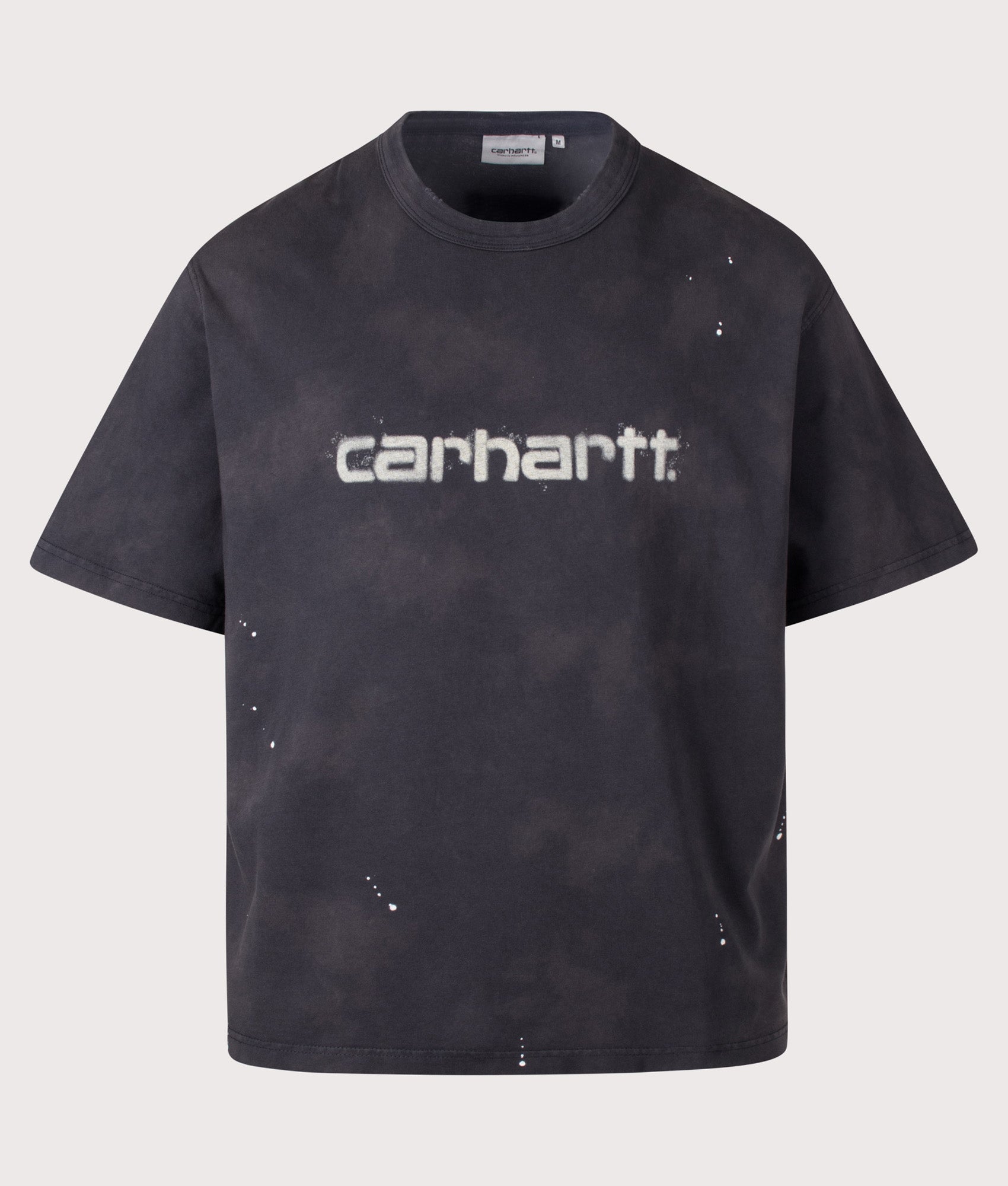 Carhartt WIP Oversized Fit Painter T-Shirt in Black at EQVVS Menswear. Front shot.