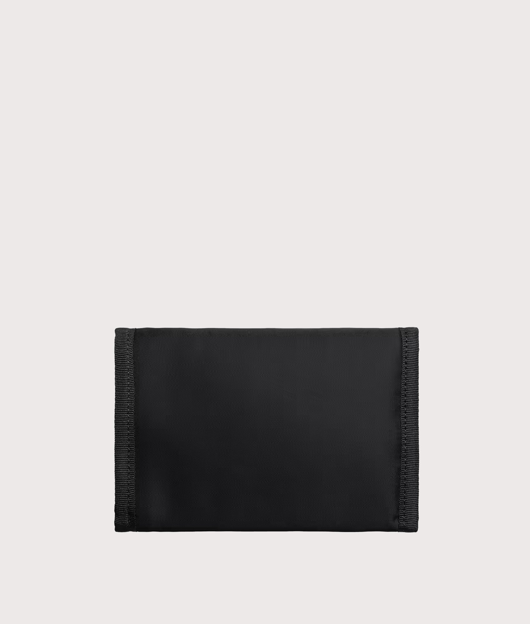 Carhartt WIP Otis Wallet in Black at EQVVS Menswear. Back shot.
