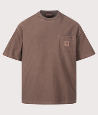 Oversized Fit Pocket T-Shirt: 47GD Tobacco 