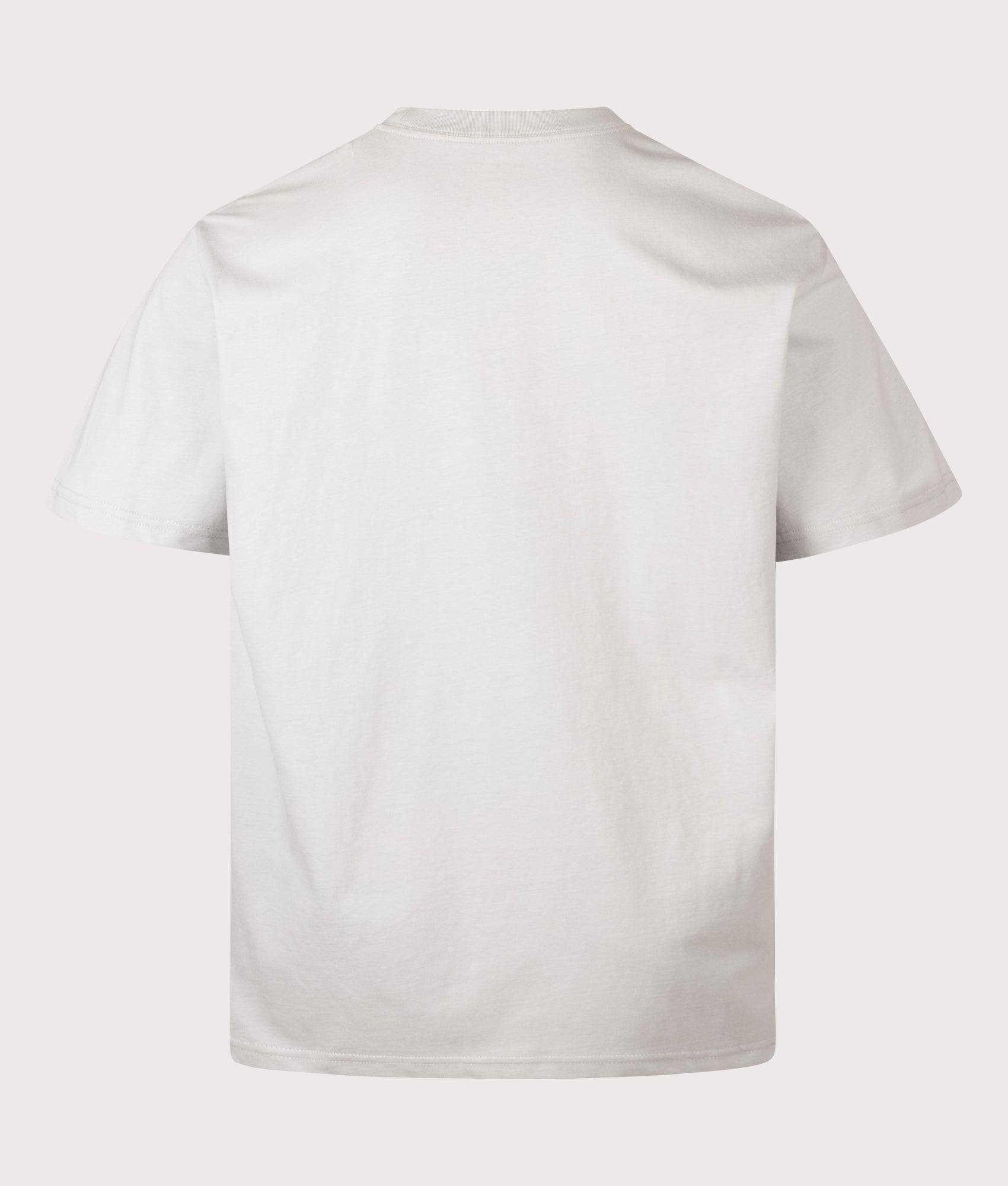 Carhartt WIP Loose Fit Bumper Stickers T-Shirt in Pontiki at EQVVS Menswear. Back shot.