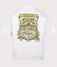 Oversized Fit Pinball T-Shirt: 02XX White 