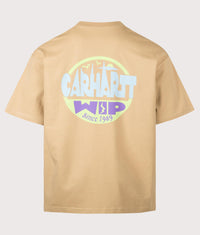 Oversized Fit Luggage Label T-Shirt: 07EXX Dusty H Brown 