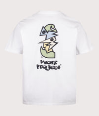 Loose Fit Cubist T-Shirt: 02XX White 