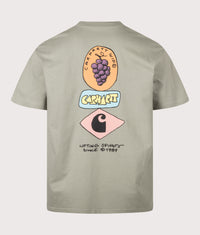 Loose Fit Stacked Grapes T-Shirt: 3RFXX Shady Green 