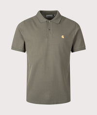 Relaxed Fit Chase Pique Polo Shirt: 3LRXX Leaf/Gold 