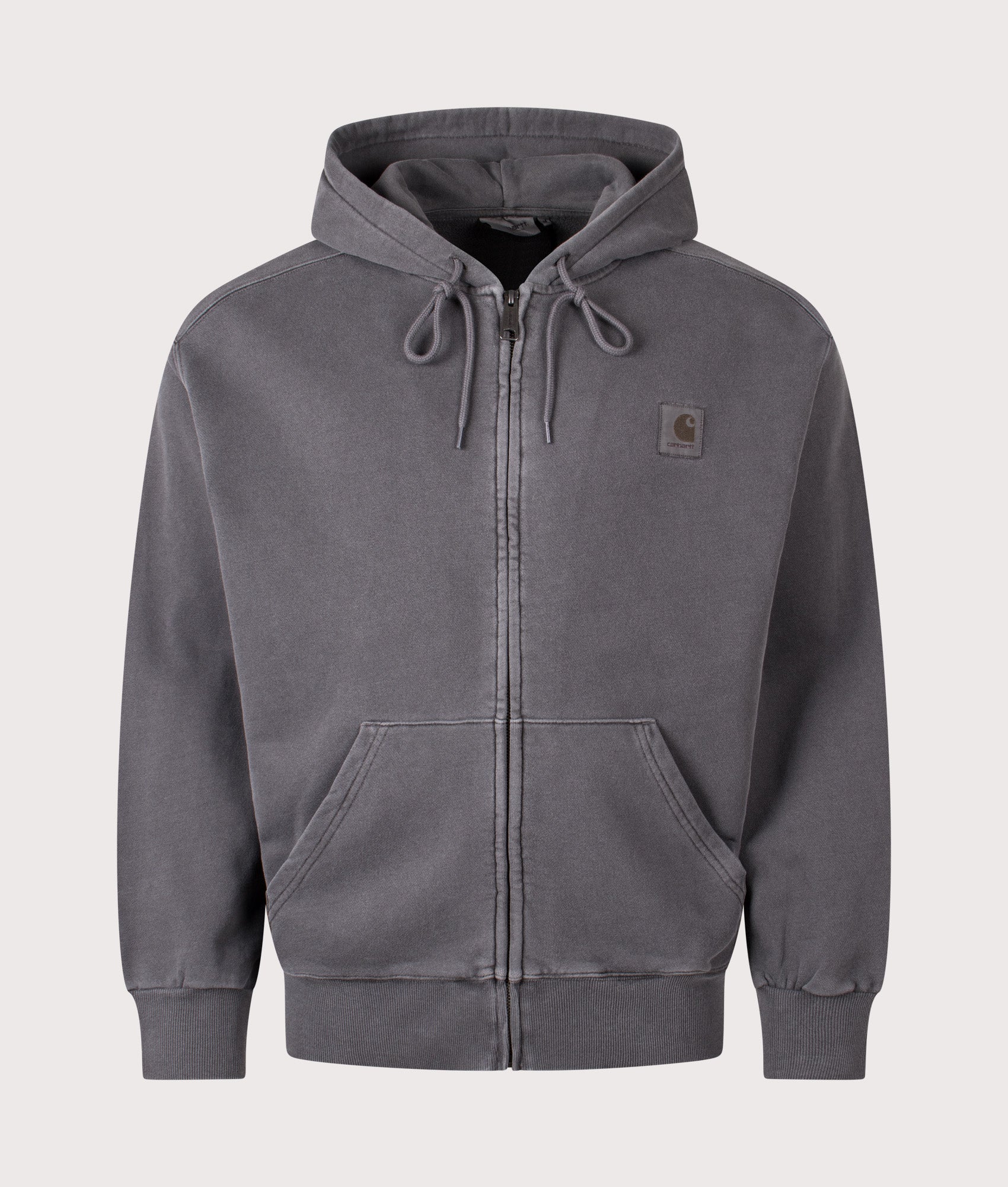 Carhartt WIP Oversized Nelson Sweatshirt in Black at EQVVS Menswear. Front shot.