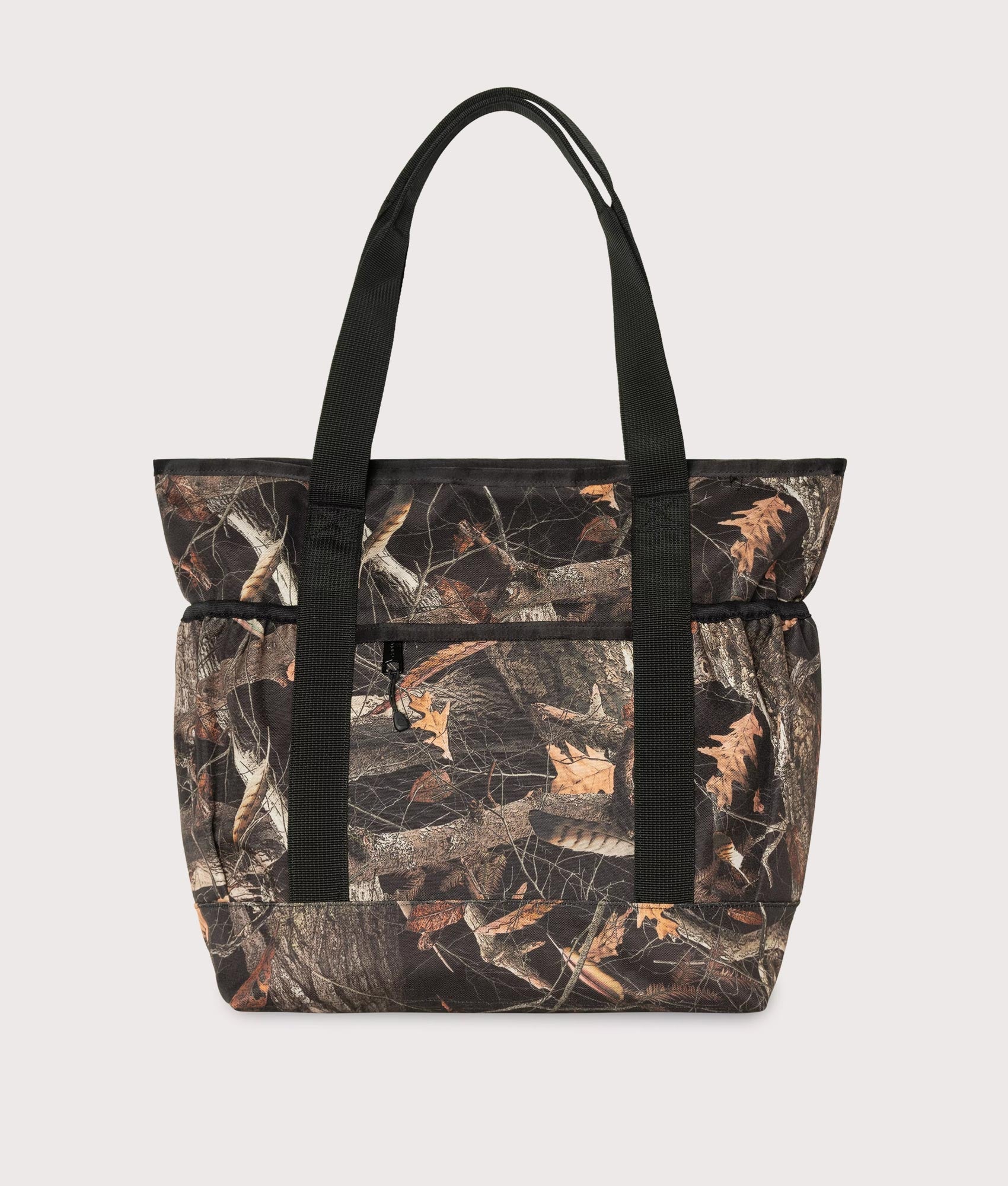 Carhartt WIP Clapton Tote Bag  in Feather Camo Tree/Black at EQVVS Menswear. Back shot.