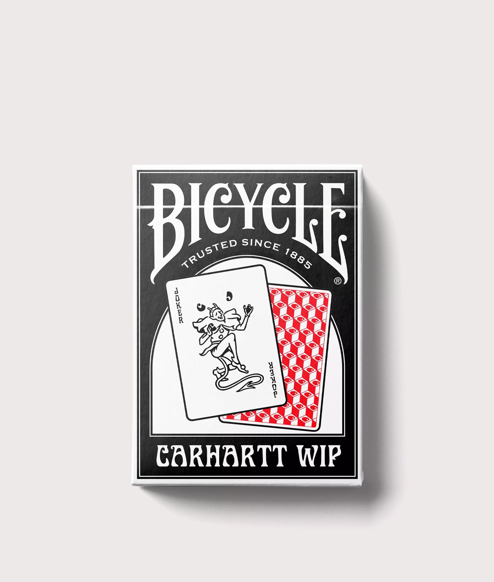 Carhartt WIP Bicycle® Playing Cards at EQVVS Menswear. Package shot.