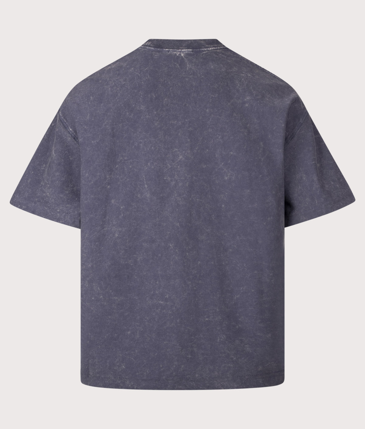 Carhartt WIP Boxy Loose Fit Lambert T-Shirt in Dark Navy at EQVVS Menswear. Back shot.
