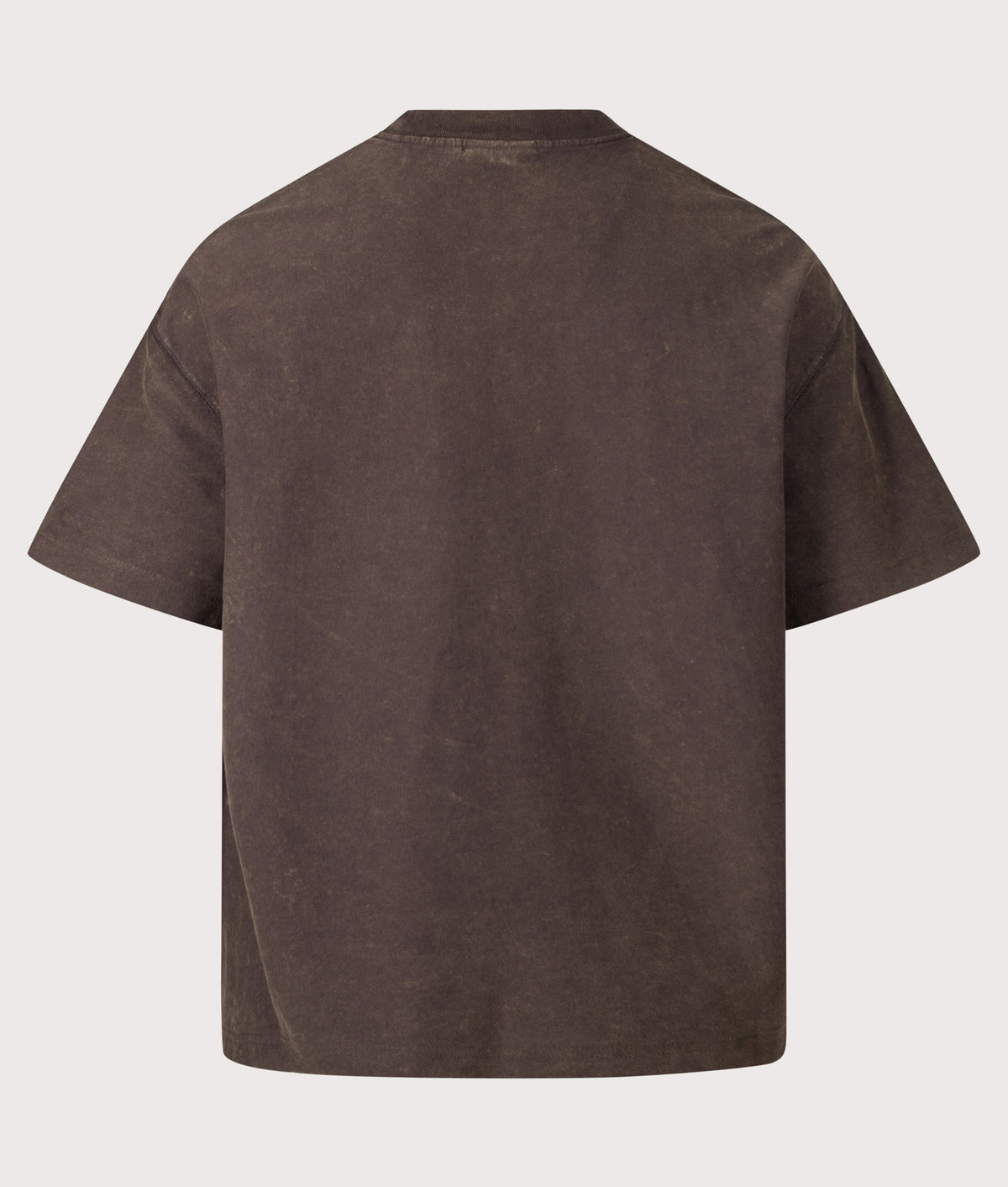 Carhartt WIP Boxy Loose Fit Lambert T-Shirt in Tobacco Moon Wash at EQVVS Menswear. Back shot.
