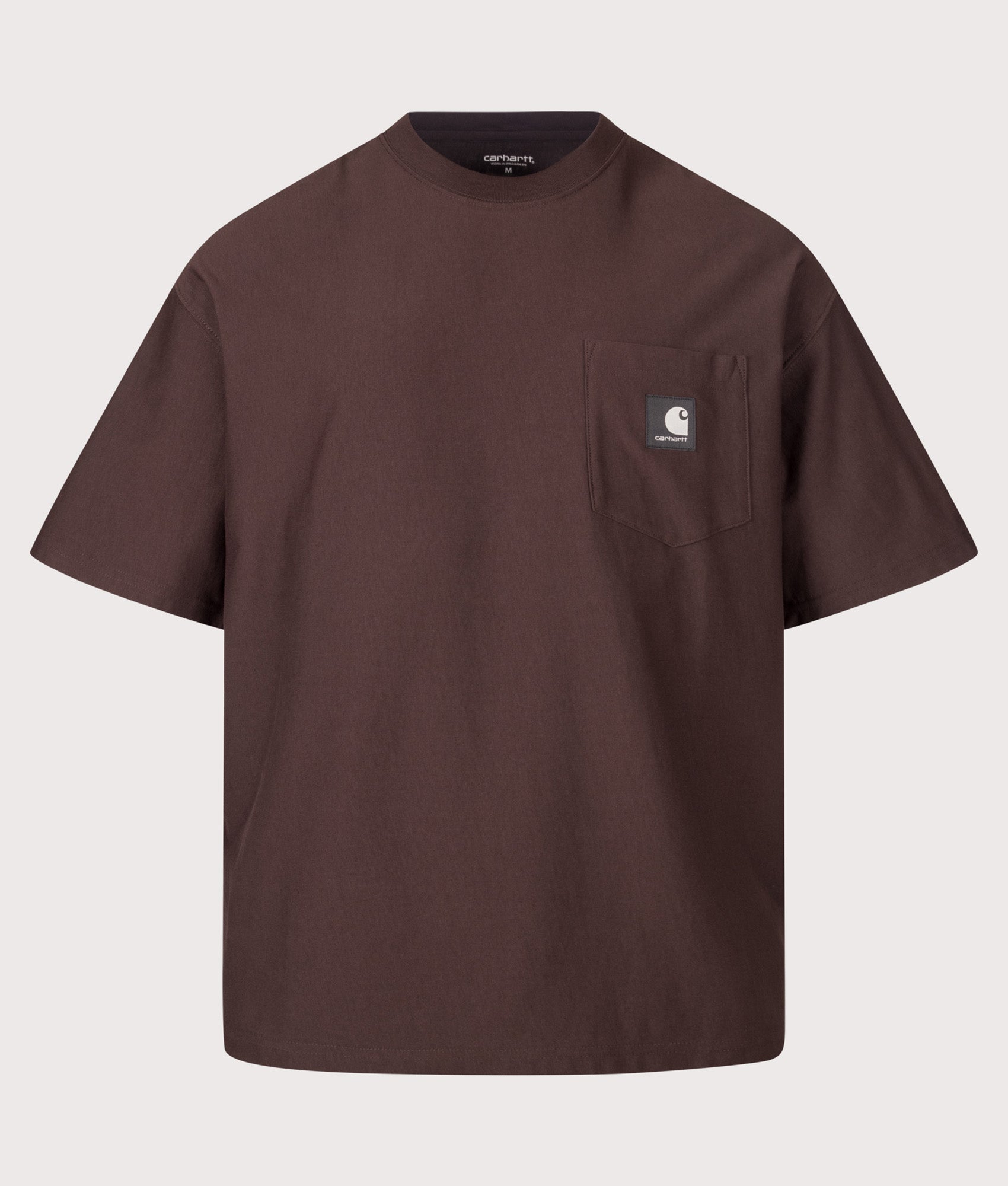 Carhartt WIP Oversized Fit OG Pocket T-Shirt in Palisander at EQVVS Menswear. Front shot.