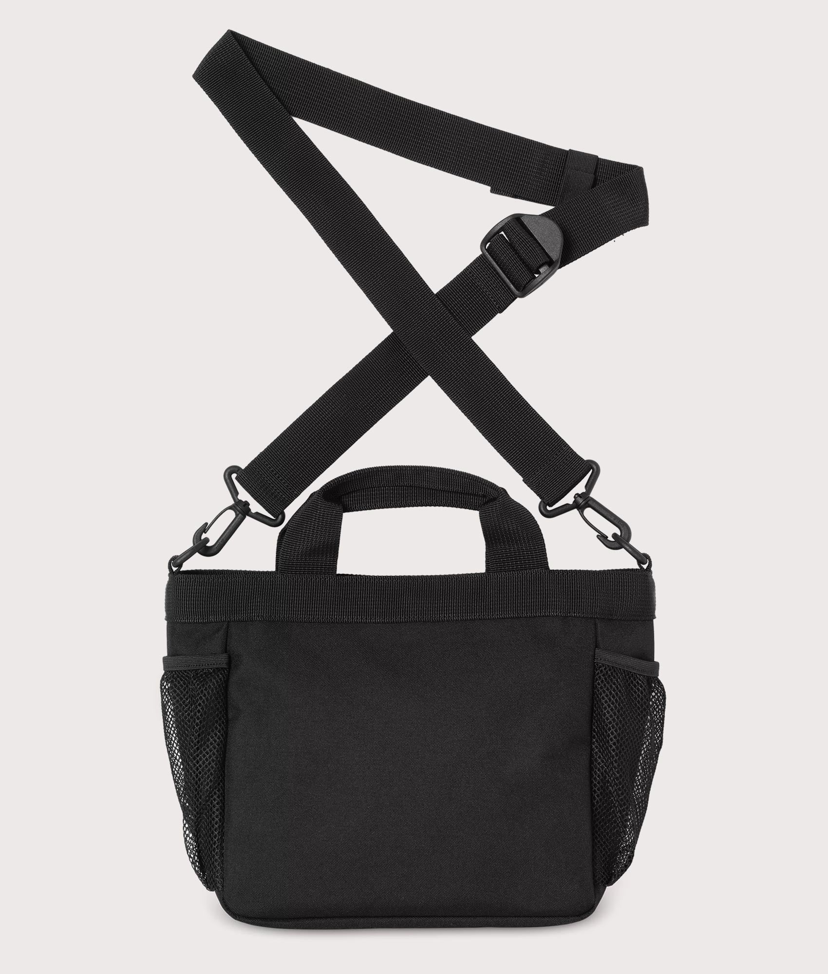 Carhartt WIP Philis Shoulder Bag in Black at EQVVS Menswear. Back shot.